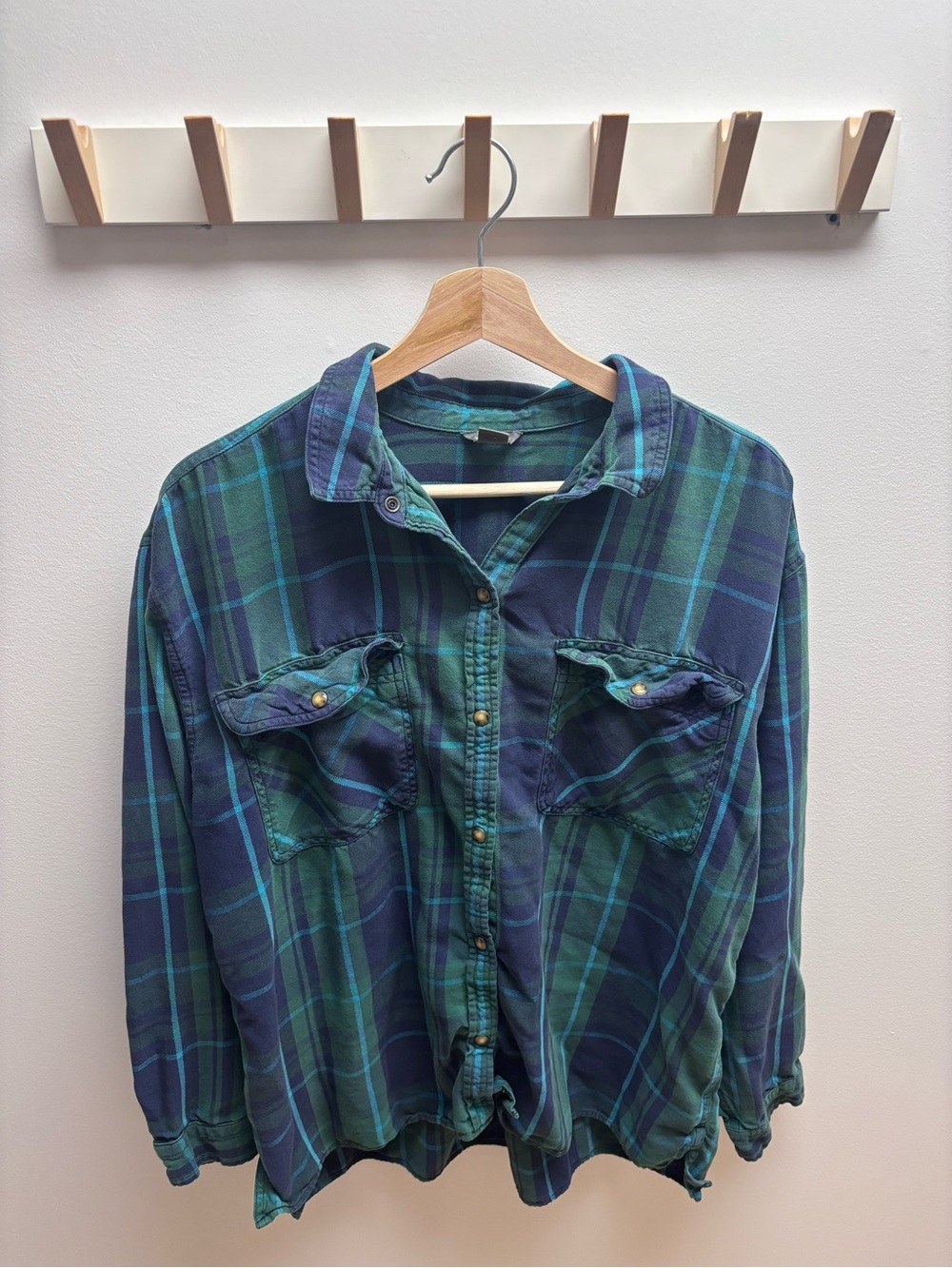 Boyfriend Fit Button-Down Shirt